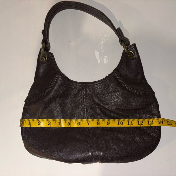 GAP Dark Brown Leather Shoulder Hobo Bag - Picture 5 of 6